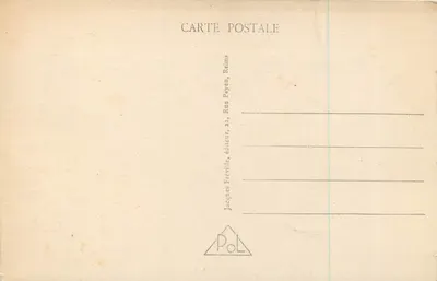 Reims — Porta de Paris e Rue de Vesie — Jacques Fréville, editor, Reims — Verso