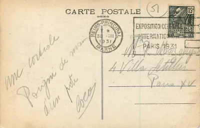 Reims — Rue Libergier — Em direção à Catedral — G. Graff e La... edição Reims, n°70 — Verso
