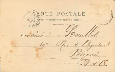 Reims — Beeld van Marechal Drouet, Graaf van Eilon — E.M.B. — Achterkant