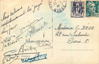 Visão geral de Epernay — Epernay — editor L. Cornut, n°67 — Verso