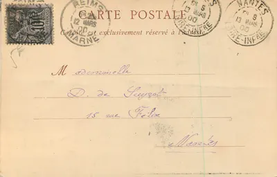 Reims — A Catedral — ND Pbot — Verso