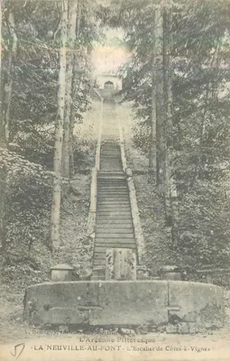 LA NEUVILLE-AU-PONT — A Escalada das Colinas com Vinhas — F. Destinguy, editor, Sainte-Menehould