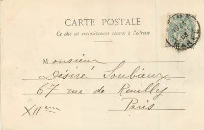 Reims — Porte Paris — editor no identificado — Reverso