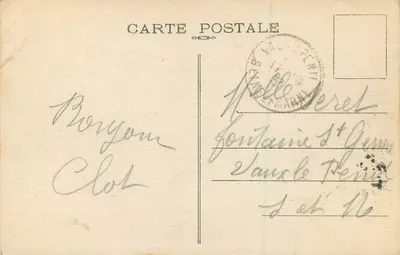 Reims — Kościół św. Klodwidzy — G. Graff et Lambert, wyd. Reims, nr 14 — Rewers