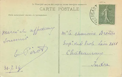 Lille - Igreja do Sacré-Cœur — Edição G. Lille, n°17 — Verso