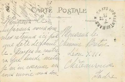 Abadia de Saint-Pierre de SOLESMES (Sarthe) — Os Santos de Solesmes - Notre-Dame-la-Belle - La Pâmoison — Edição Malicot, fot. Sablé sur Sarthe — Verso