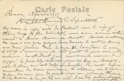 Rennes — Basílica de São Aubin, Nossa Senhora da Boa Nova — J. Sorel, editor, Rennes — Verso