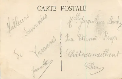 Bourges — Ogród Prés Fichaux — Terrasa — Rewers