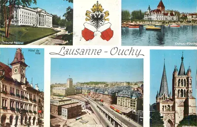 Lausana - Ouchy — Tribunal Federal, Prefeitura, Castelo de Ouchy, Grande Ponte, Catedral