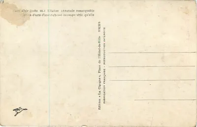 La Chaise-Dieu — Katedra Abbatialna — La Cigogne — Rewers