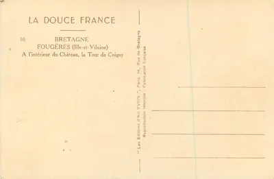 Foglière — Interior del castillo, la Torre de Coigny — Yvon — Reverso