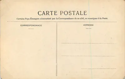 Wald von Fontainebleau — Aussicht vom Plateau der Tour Denecourt — Verlag F. P. n° 358 — Rückseite