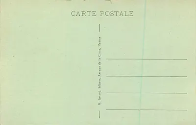 Quiberon — Couloirs de Port-Bara — G. Artaud, Nantes — Verso