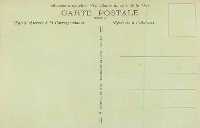 Quiberon — Los Colores de Port-Pigeon — G. Artaud, editor — Reverso