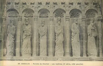 Daoulas - Pórtico da Torre da Igreja - Os Apóstolos (2ª série, lado esquerdo) — Coleção Le Doaré, Châteaulin