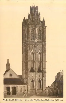 Verneuil (Eure) — Torre da Igreja de Santa Madeleine (século XV)