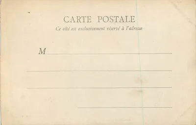 Fontainebleau — Salão de François Ier — B. Fr, Paris, série 32 — Verso