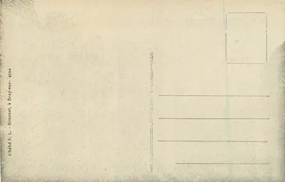 Provins (S.-et-M.) — Widok na Courtines i Tourelles z Fortyfikacji Średniowiecznych między Bramą św. Jana a Wieżą z Engins — R. — Rewers