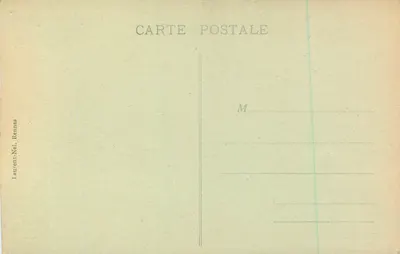 Zamek w Josselin — widok zamku z okrągłą wieżą i gotyckim frontonem — wydawca Laurent-Nel, Rennes, nr 1256 — Rewers