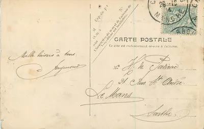 Cherbourg y sus alrededores — Urville — La antigua hilandería — Reverso
