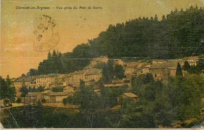 Clermont-en-Argonne — Visão tirada do Pain de Sucre — editor desconhecido, número de série não visível