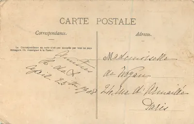 Clermont-en-Argonne — Visão tirada do Pain de Sucre — editor desconhecido, número de série não visível — Verso