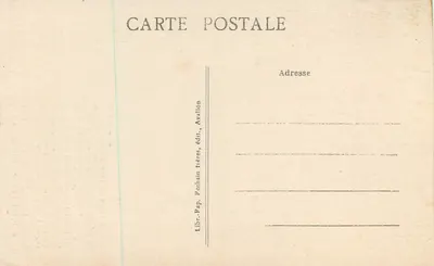 Kościół św. Piotra w Ézelay — historyczna fasada — Libr. Pothain frères, wyd., Avallon — Rewers