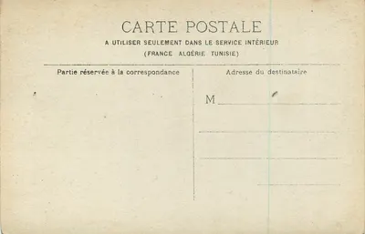 Ministério das Colônias — Paris — editor Léon Baudin, número de série não visível — Verso