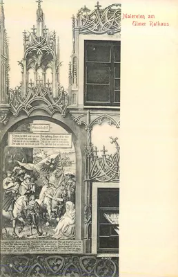 Pinturas no Rathaus de Ulm — Editor K.H. Ulm & D. 150 — n° da série 81929
