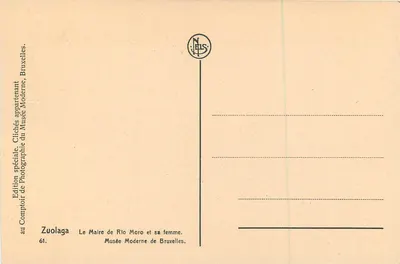 Burmistrz Rio Moro i jego żona — Muzeum Moderne w Brukseli — seria 61 — Rewers