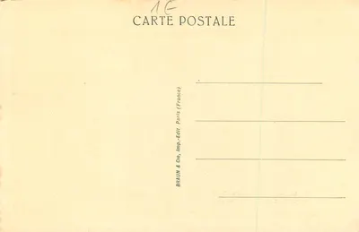 Armas e ferramentas pré-históricas — editor BRAUN & Cie, Paris — Verso