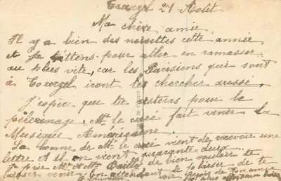 Róże — krajobraz rzeczny — DIX 692/1 — Rewers
