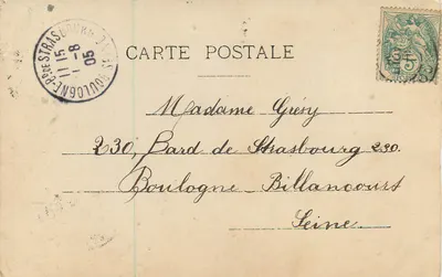 Twee jonge meisjes in pelerinoutuig — Sint Marie — A.N. PARIS n°355 — Achterkant