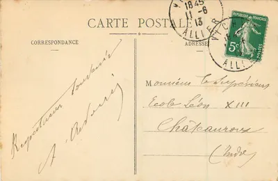 Vichy - Galeria źródeł — wydawca anonimowy, nr 626 — Rewers