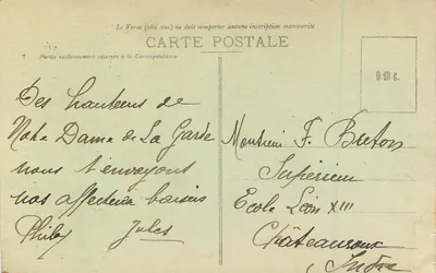 N.D. de la Garde — Marseille — Speciale editie van de Basiliek, n° XXIII — Achterkant