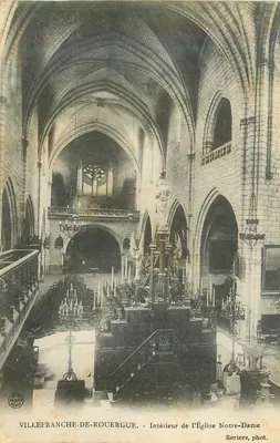 VILLEFRANCHE-DE-ROUERGUE - Interior da Igreja Nossa Senhora - Sérias, fot.
