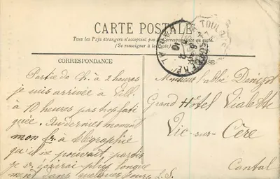 Villefranche-de-Rouergue — Hospício — Grande Claustro — Editor Rayssac — Verso