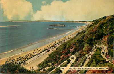 The Zig-Zag e Promenade, Bournemouth — vista panorâmica — Harvey Barton and Son Ltd., n° 59908