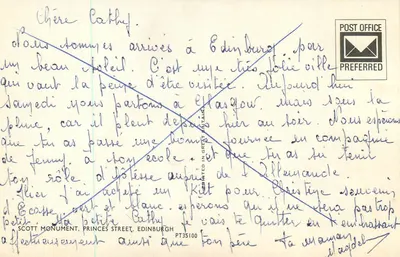 Édouard Scott — Monumento Scott, Princes Street — Édouard Scott, PT35100 — Verso