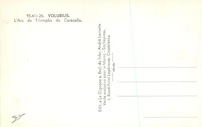 Kopiec zwycięstwa Caracalli — Volubilis — Cigonia — Rewers