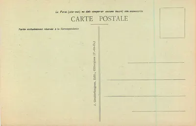 Trasa do Mont-Dore w La Bourboule — krajobraz — G. D'O. n° 866 — Rewers