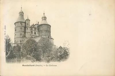 Montbéliard (Doubs) — O Castelo — Hachette et Cie, foto — Ed. L.
