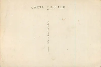 Reims — A Catedral e a Cidade em Ruínas — Edição Reims-Catedral — Verso