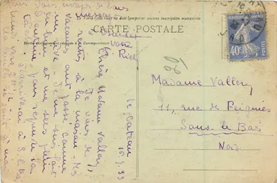 Chatillon-sur-Seine (Côte-d'Or) — Fonte dos Ducs — Ch. Granddidier, fotógrafo-editor, Troyes — Verso