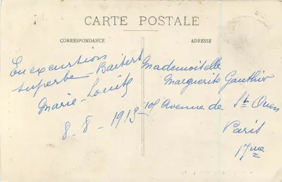 Grutas de Osselle — Sala da Grande Coluna — Éd. L. Gaillard, Béarnson — Verso