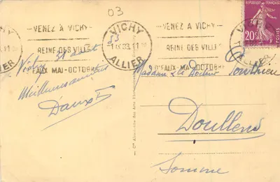 Vichy - Widok na golf — wydawca 74 Vichy — Rewers