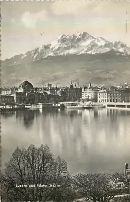 Luzern und Pilatus 2132 m — Photo-Édition O. Süssli-Jenny, Thalwil-Zürich, n° 101