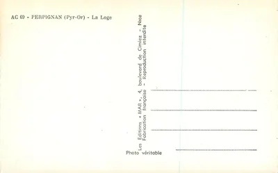 Perpignan — A Loge — Edições MAR — Verso