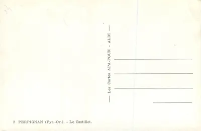 Le Castillet — Perpignan (Pyrénées-Orientales) — Les Cartes APA-POUX — Rewers