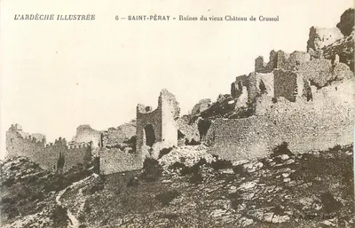 Saint-Péray — Ruínas do Velho Castelo de Crussol — L'ARDÈCHE ILLUSTRÉE n°6
